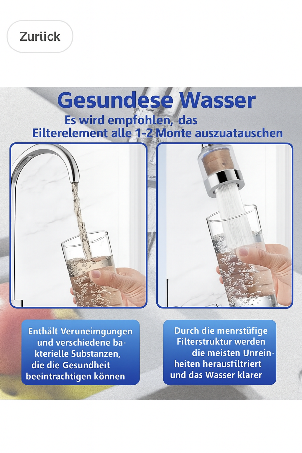 Wasserhahn Filter